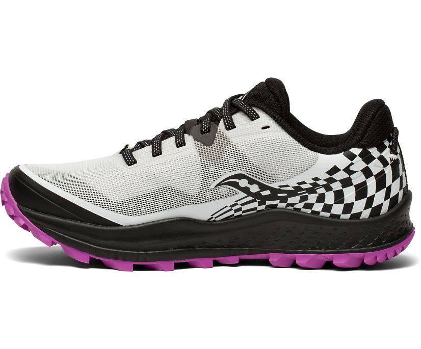 Saucony Peregrine 11 Women's Trail Running Shoes Silver / Purple | Canada 234MQZA